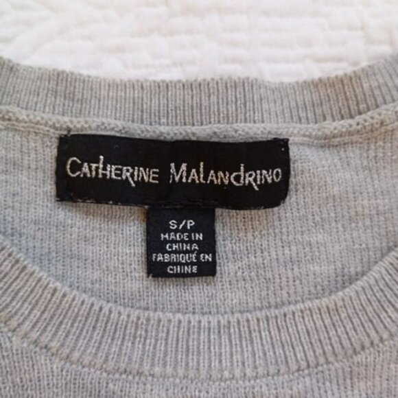 Set Gray Puff Sleeve Sweater & Ann Taylor LOFT Black Silk Cardigan Womens - Picture 5 of 16